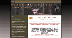 Desktop Screenshot of cazaenabierto.com